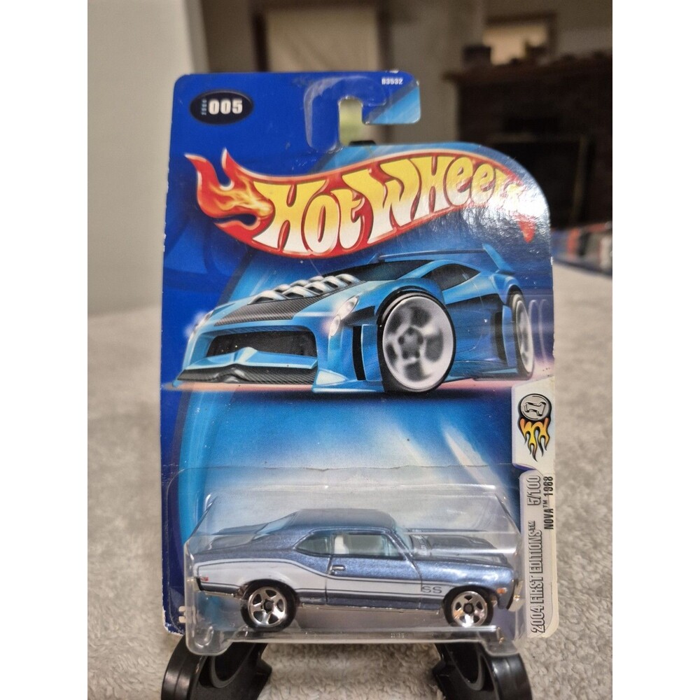 2004 Hot Wheels #5 First Editions 5/100 NOVA 1968 Light Blue wo/Super Sport Logo
